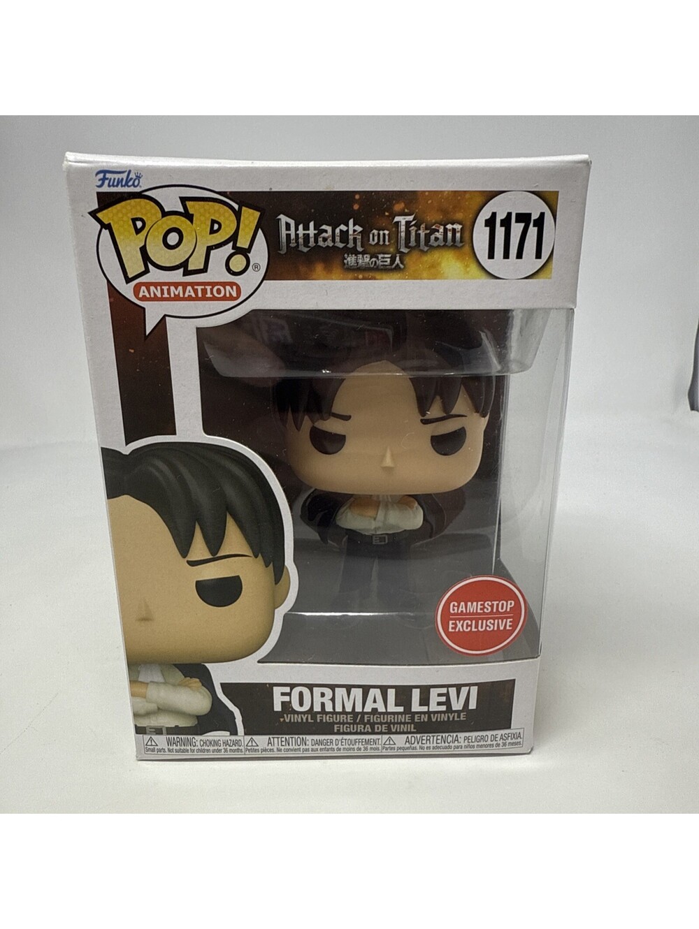 Funko Pop Formal Levi #1171 GameStop Exclusive Attack on Titan